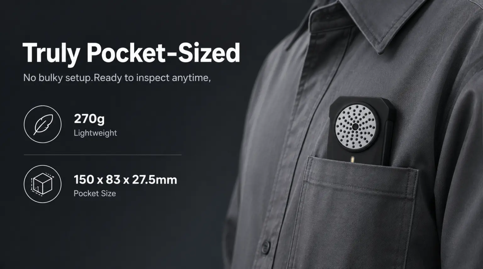 Akustické zobrazovače CRYSOUND CRY8024 SonoCam Pocket
